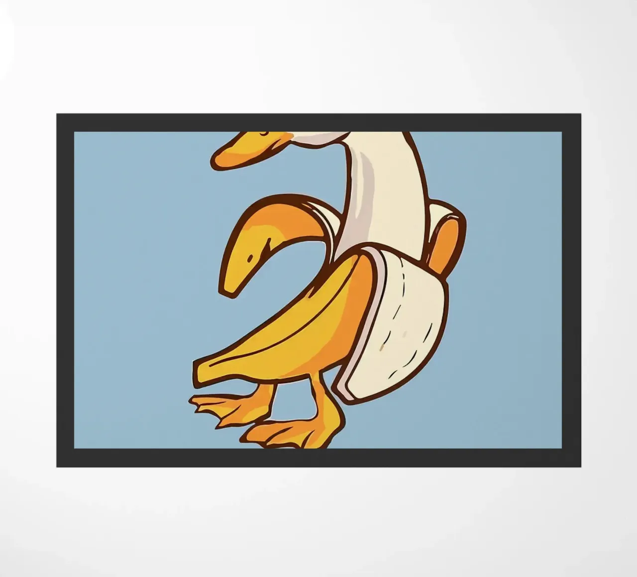 Anatra in una buccia di banana zerbino da bazi