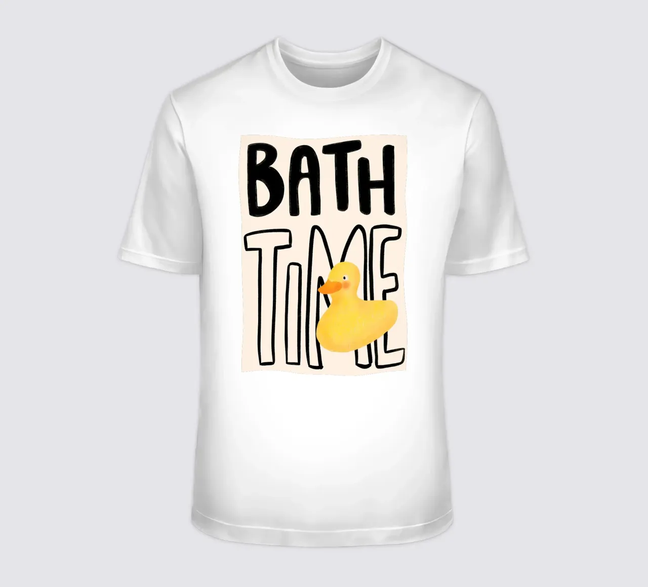 Il bagno con l'anatra di gomma t-shirt da bazi