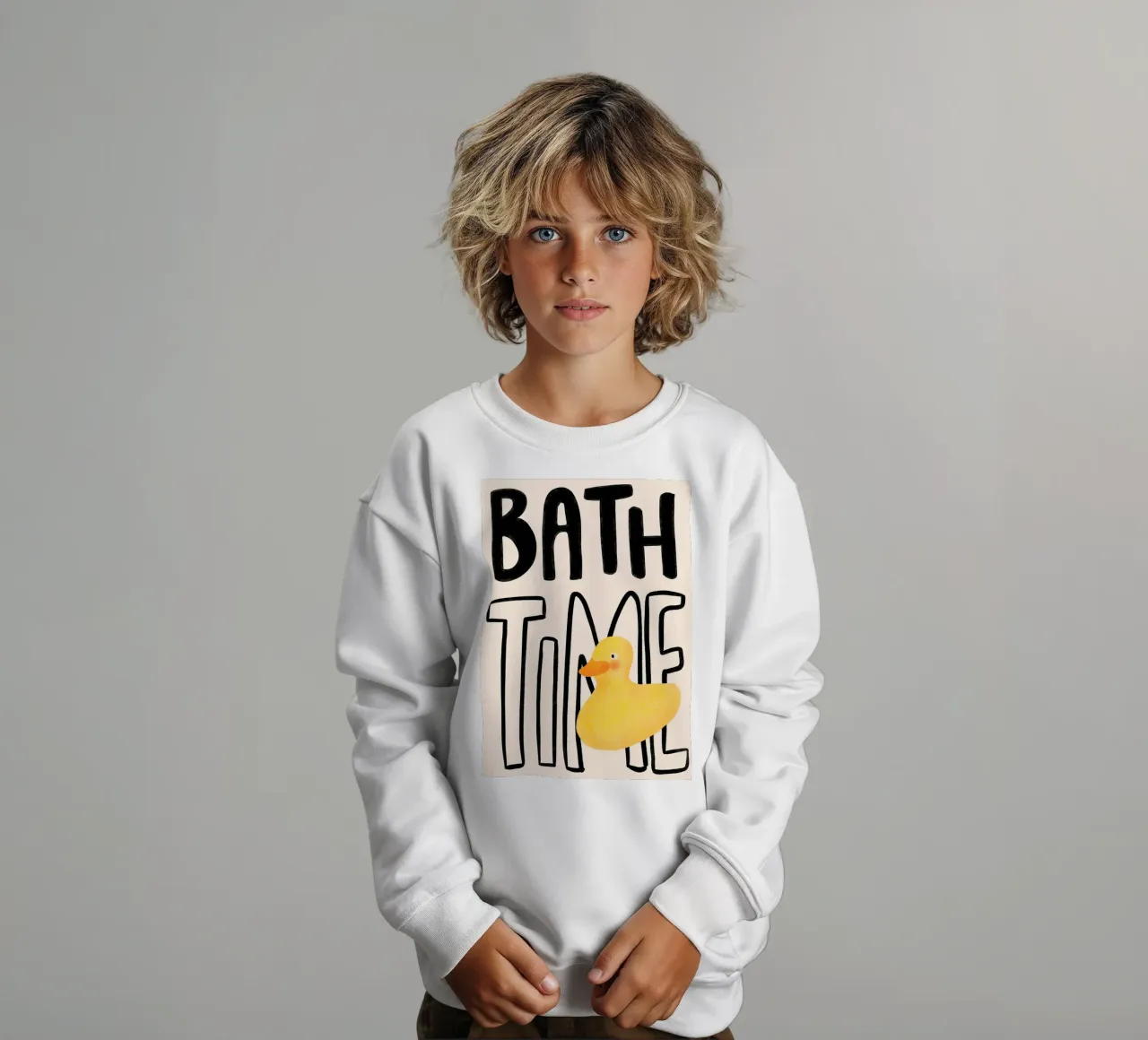 Il bagno con l'anatra di gomma felpa bambino da bazi