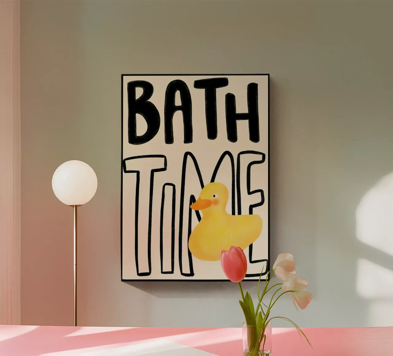Il bagno con l'anatra di gomma plexiglass da bazi