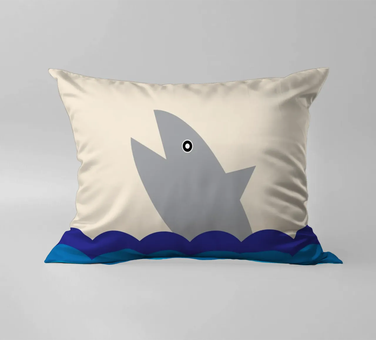 squalo nel mare cuscino da boeboe