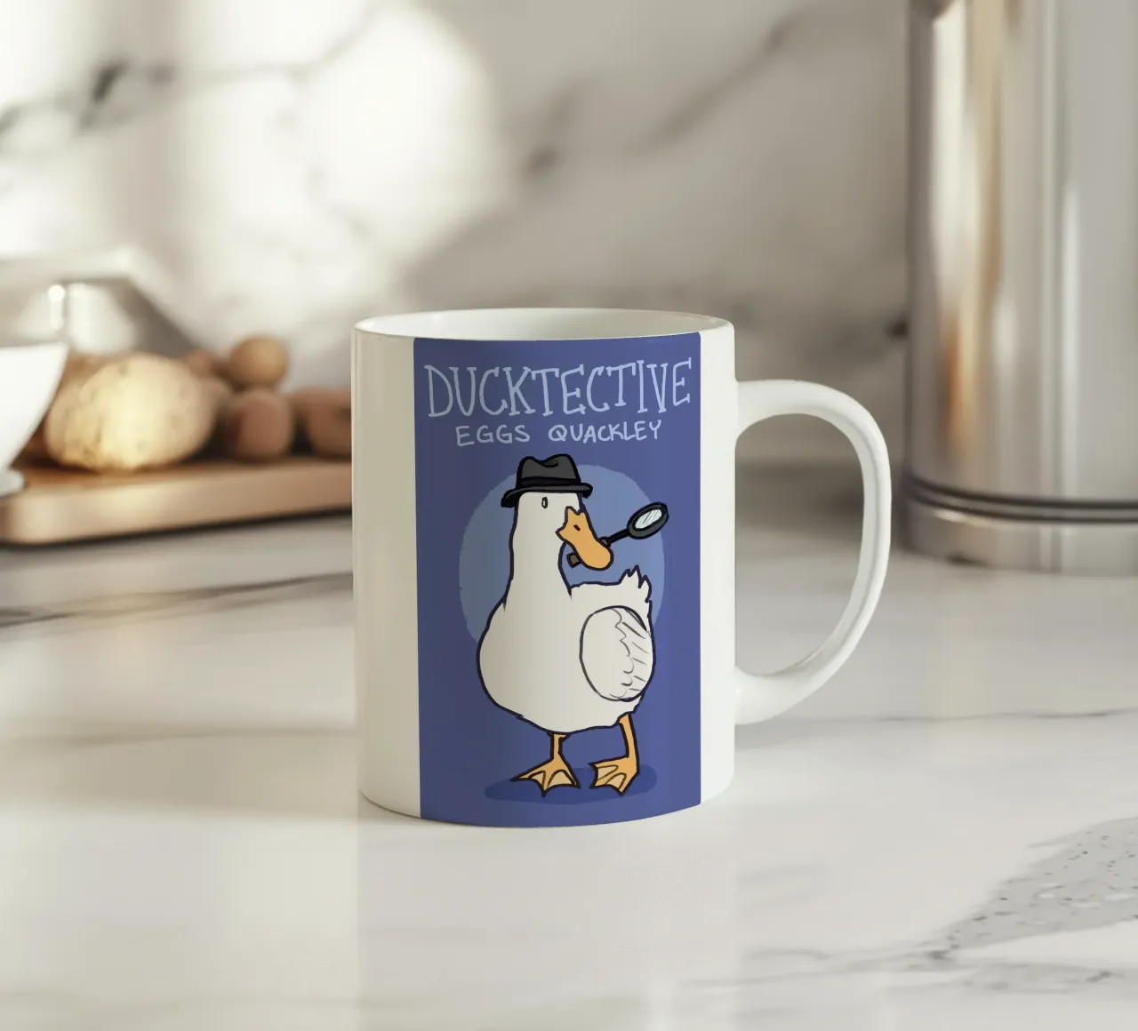 Uova Anatraie Quackley tazza in ceramica da bazi
