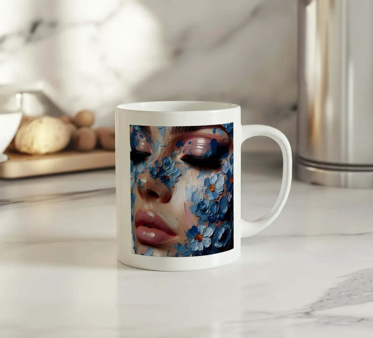 RAGAZZA DEI FIORI tazza in ceramica da ARTOMATIC
