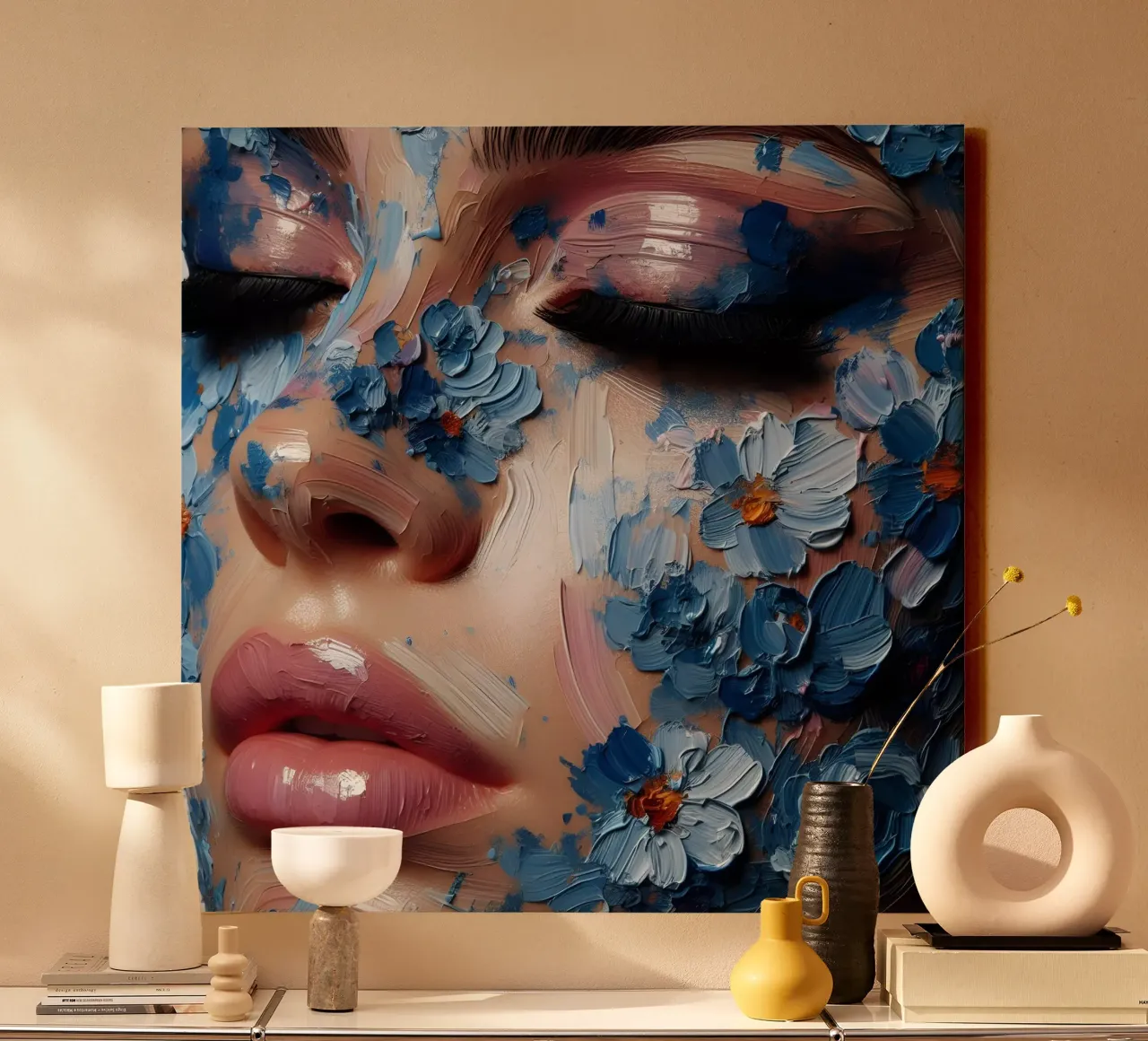 RAGAZZA DEI FIORI tela da ARTOMATIC
