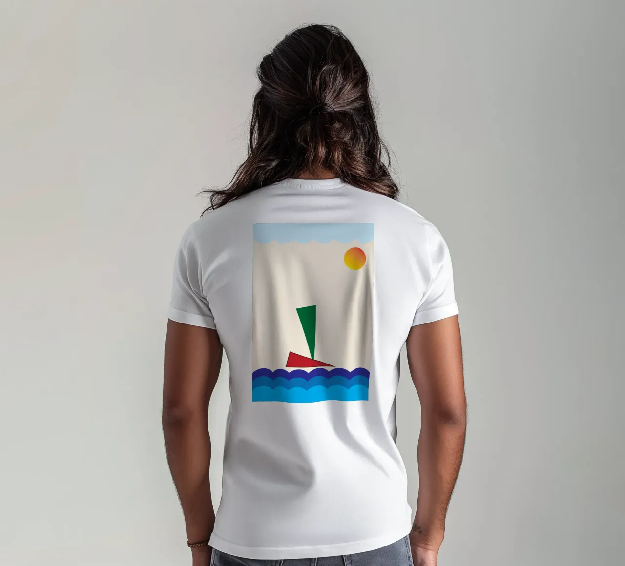 nave sull'oceano t-shirt da boeboe