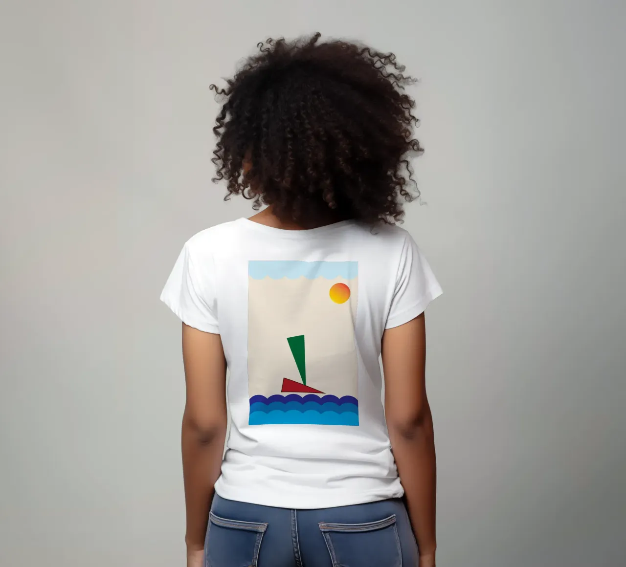 nave sull'oceano t-shirt da boeboe