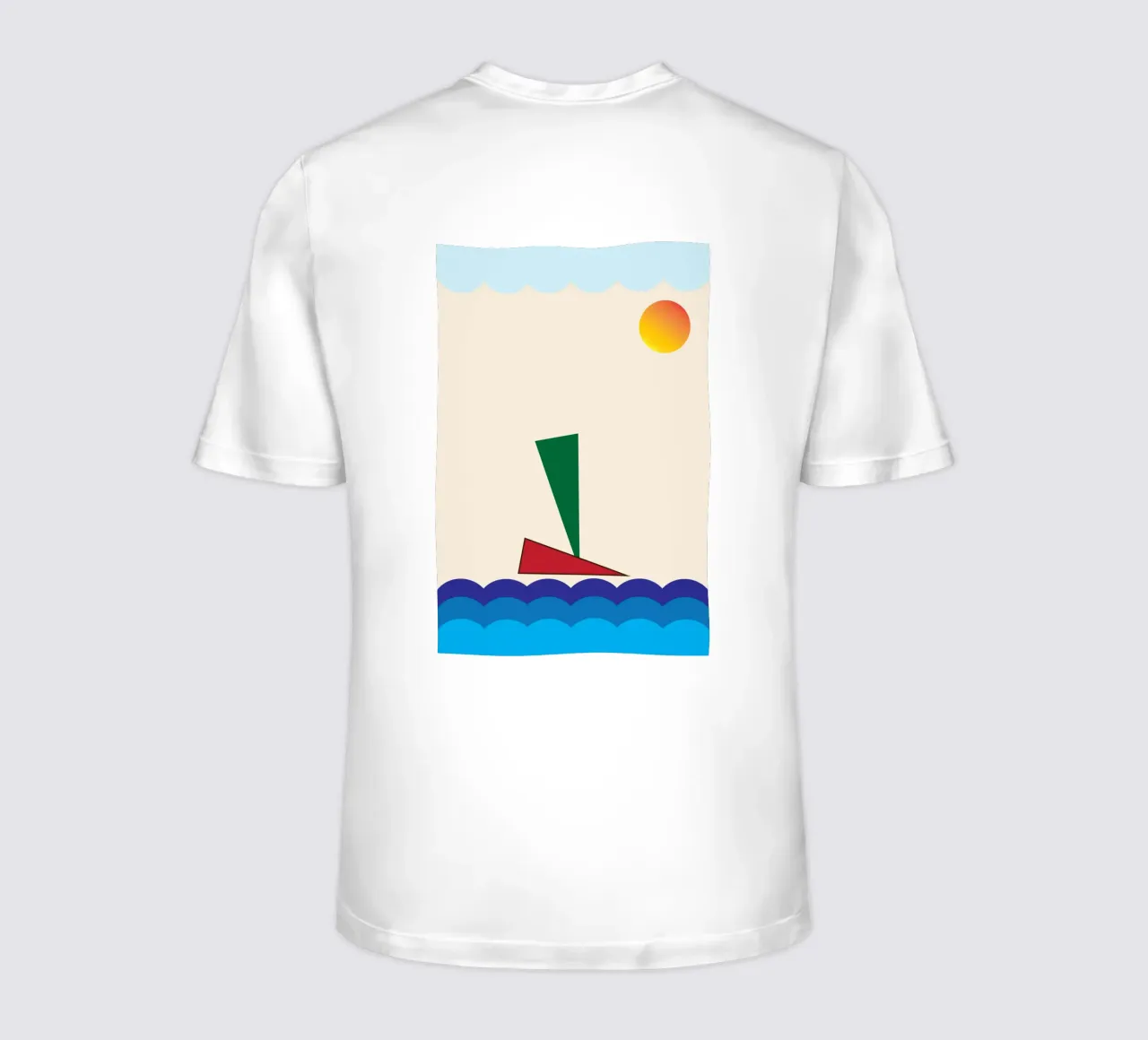 nave sull'oceano t-shirt da boeboe