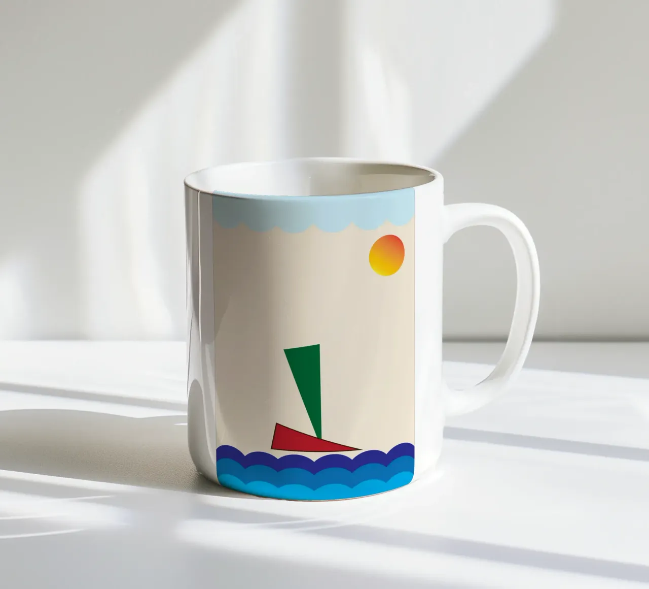 nave sull'oceano tazza in ceramica da boeboe
