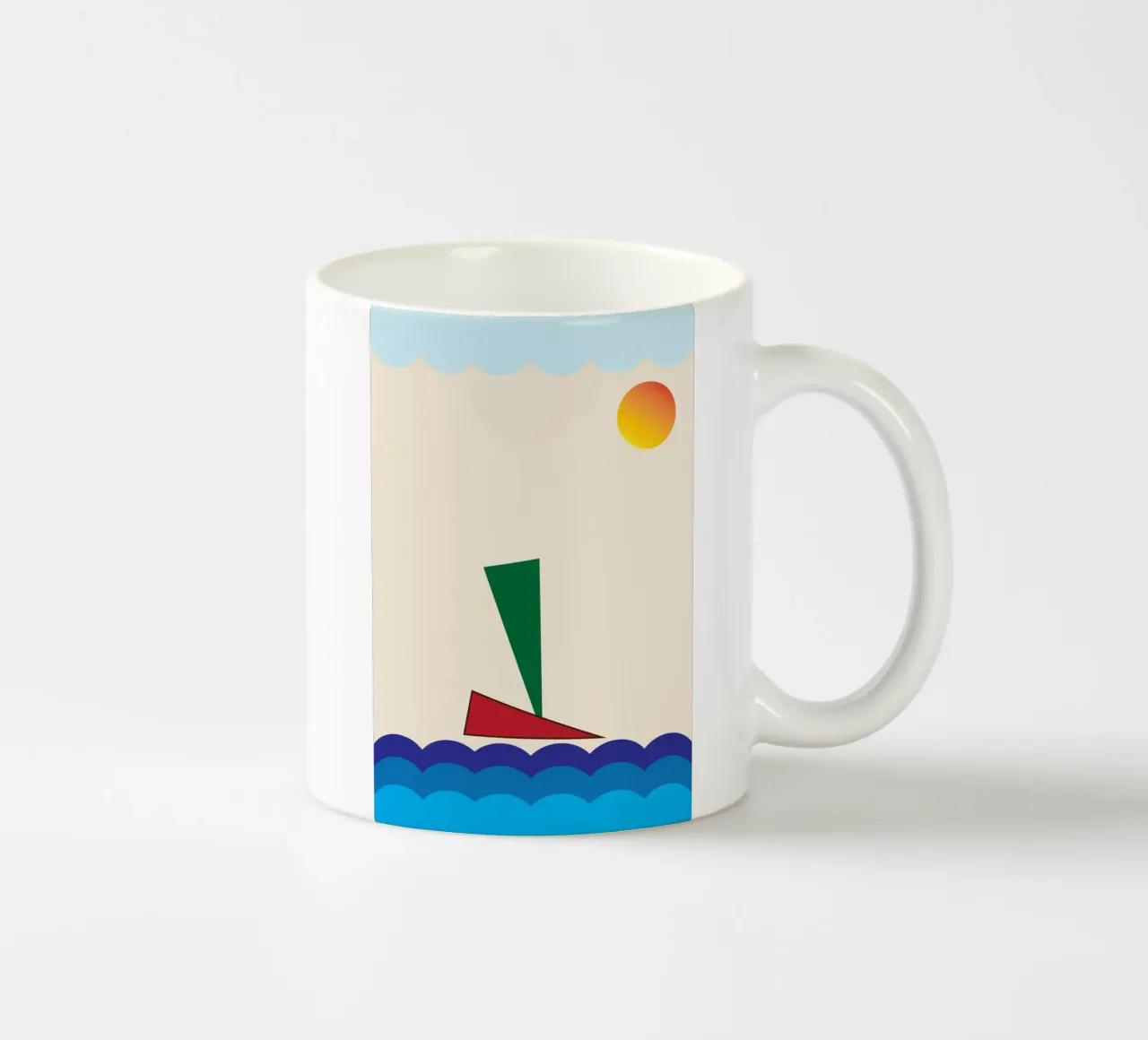 nave sull'oceano tazza in ceramica da boeboe