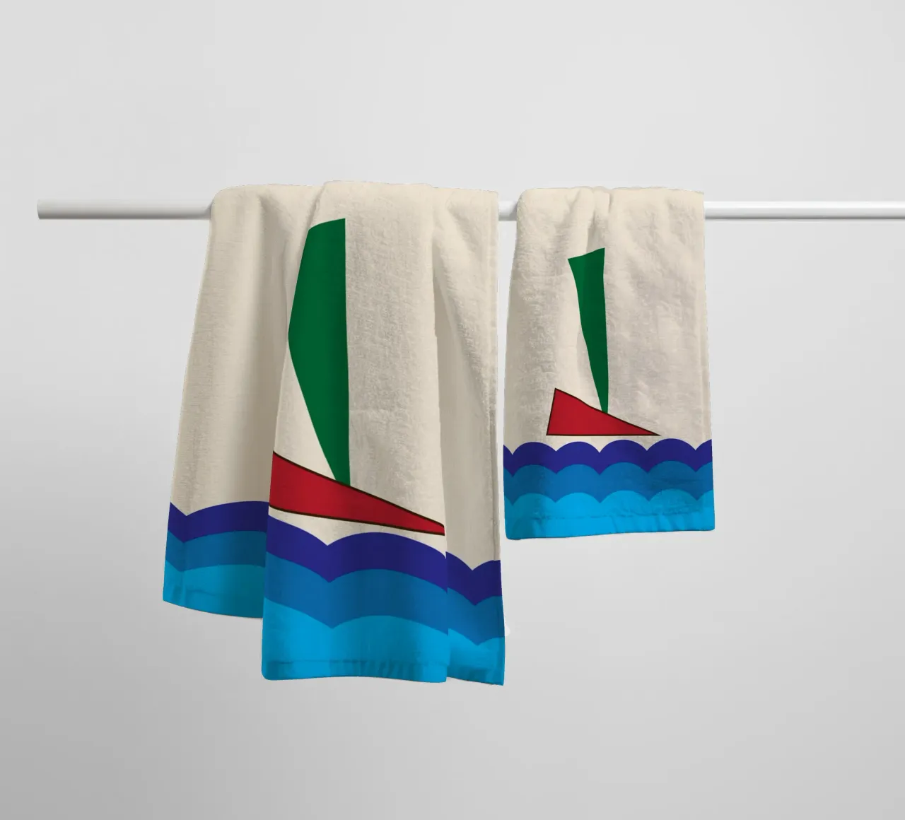 nave sull'oceano asciugamano da bagno da boeboe