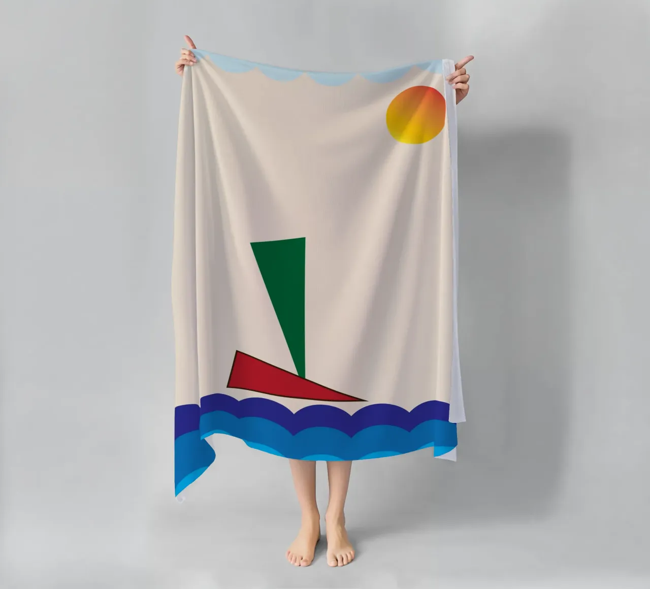 nave sull'oceano telo mare da boeboe