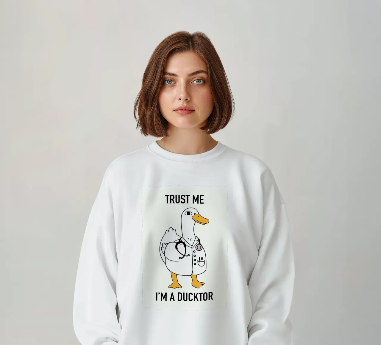 Illustrazione di Ducktor felpa da bazi