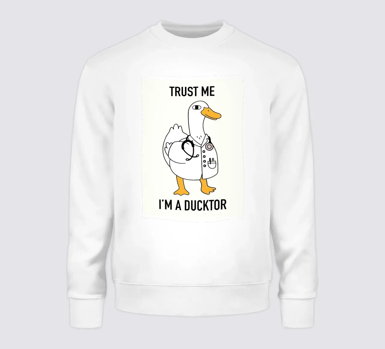 Illustrazione di Ducktor felpa da bazi