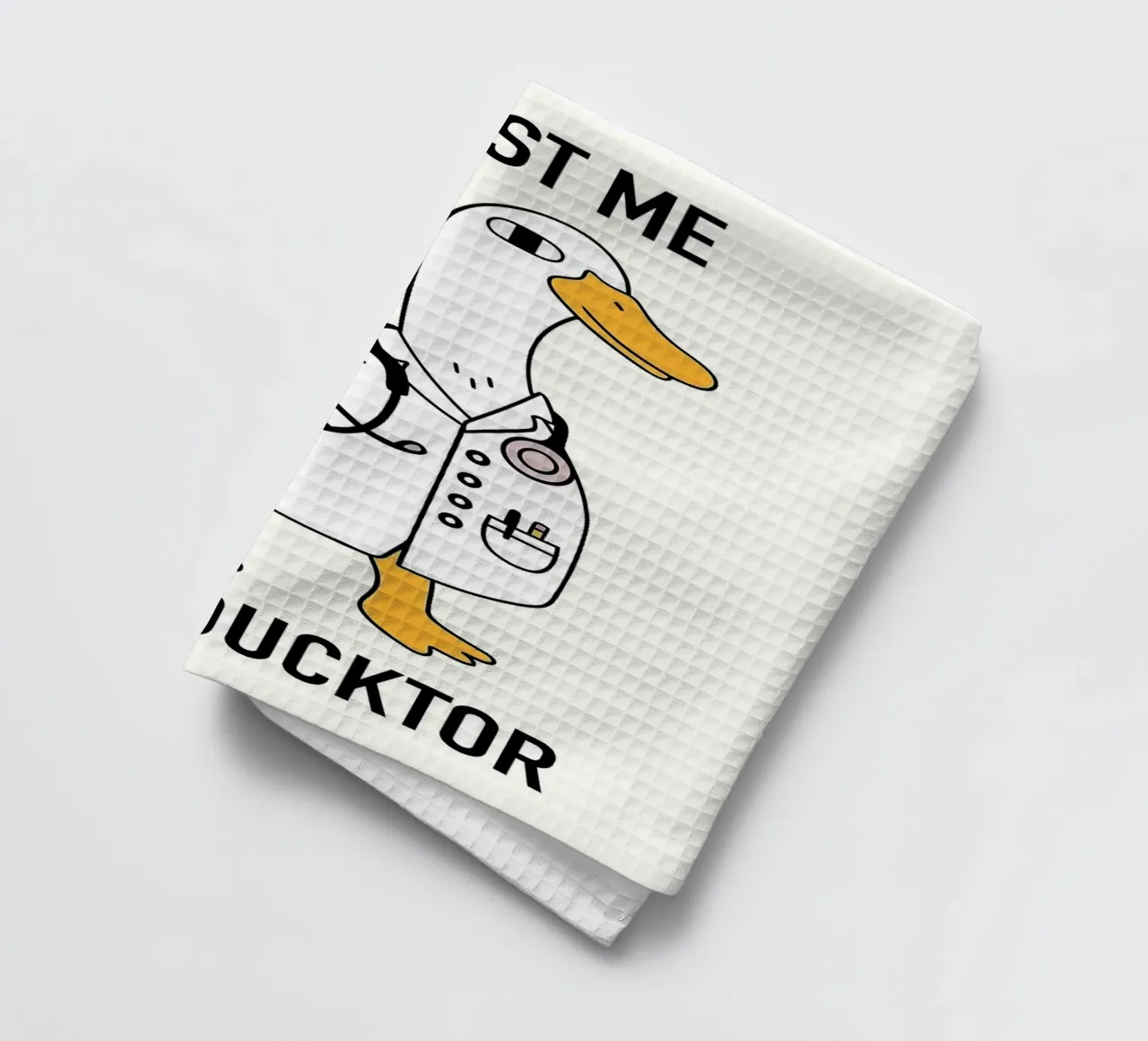 Illustrazione di Ducktor canovaccio da cucina da bazi