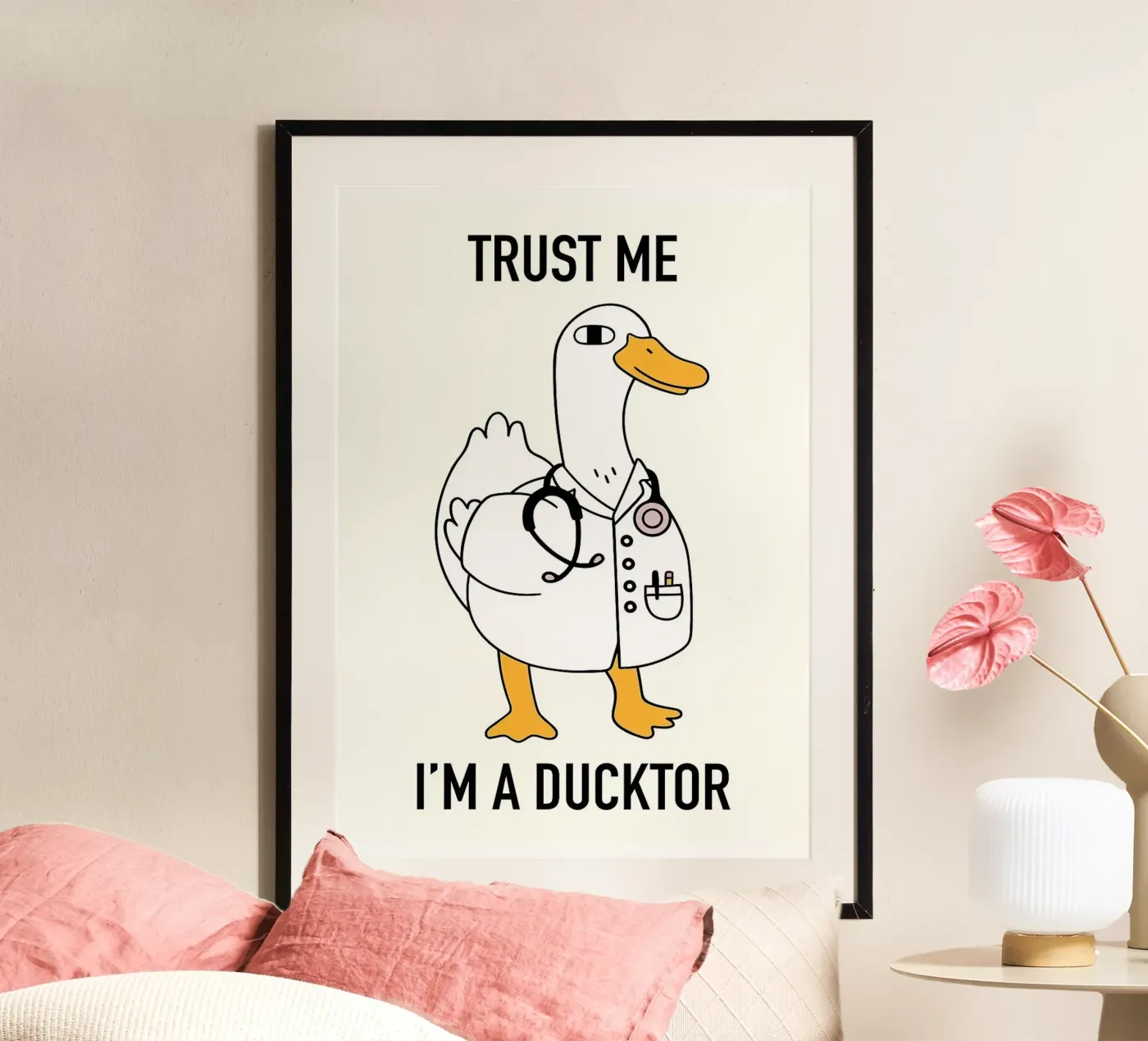 Ducktor Illustration poster by bazi