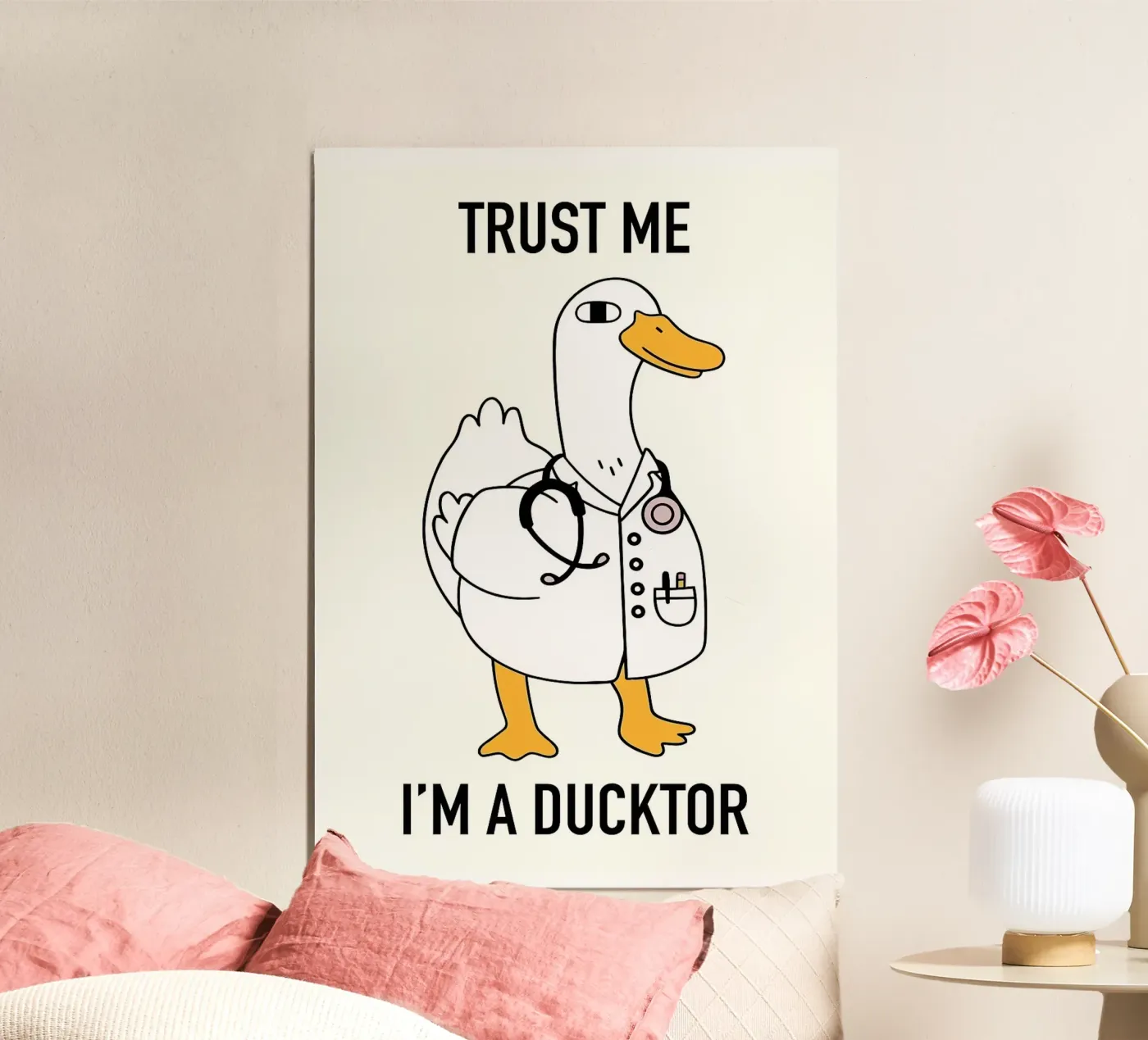 Ducktor Illustration poster by bazi