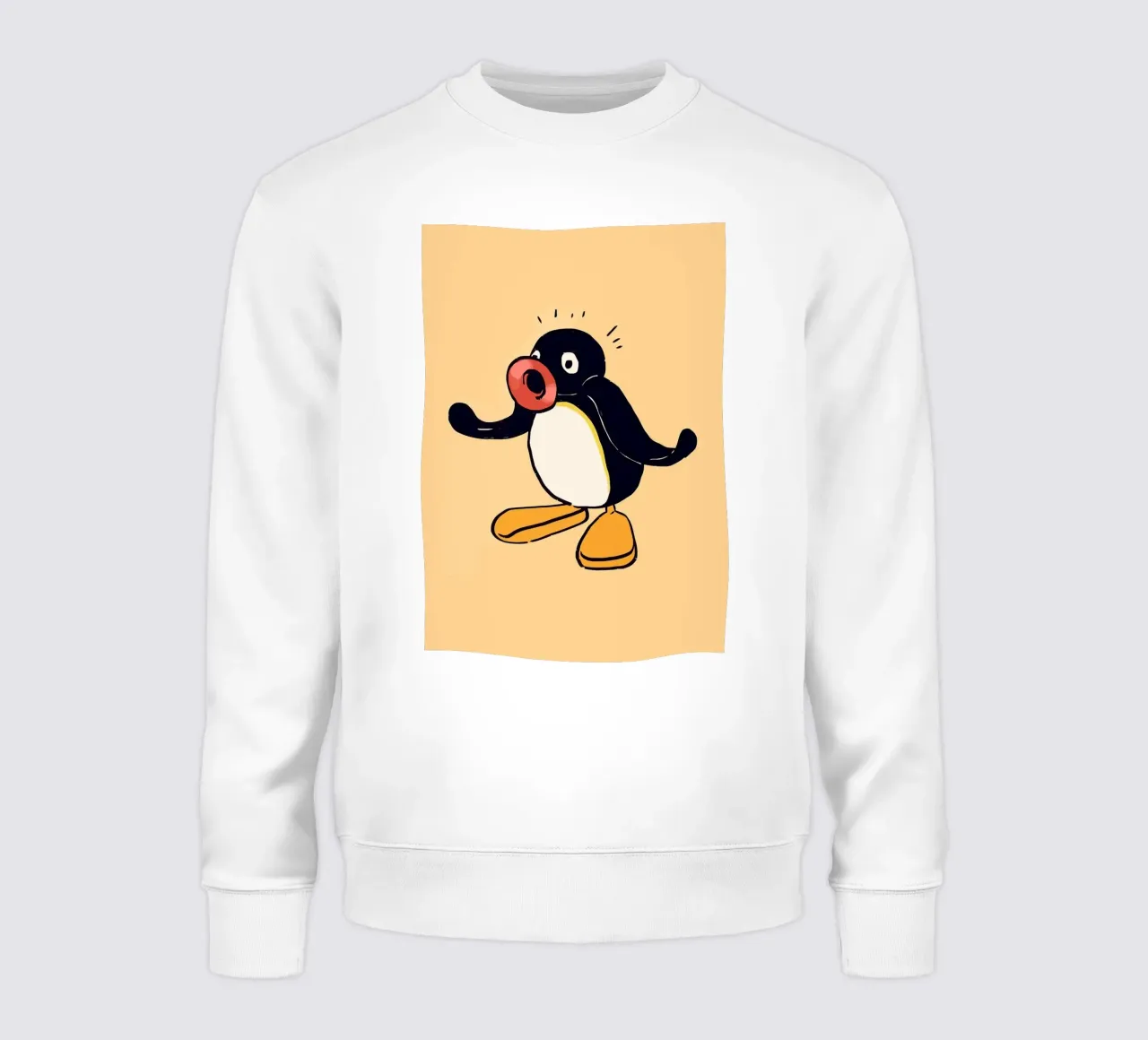 Illustrazione del cartone animato di Pingu felpa da bazi