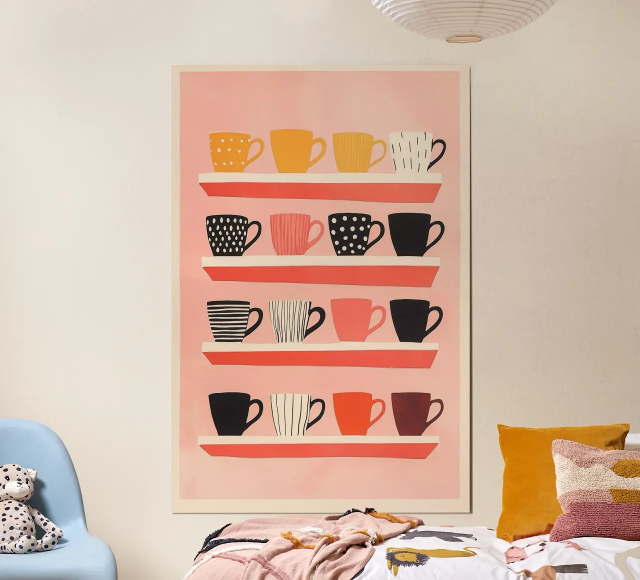 Noch alle Tassen im Schrank | Skandinavisches Retro Design Hahnemühle von Autofocus