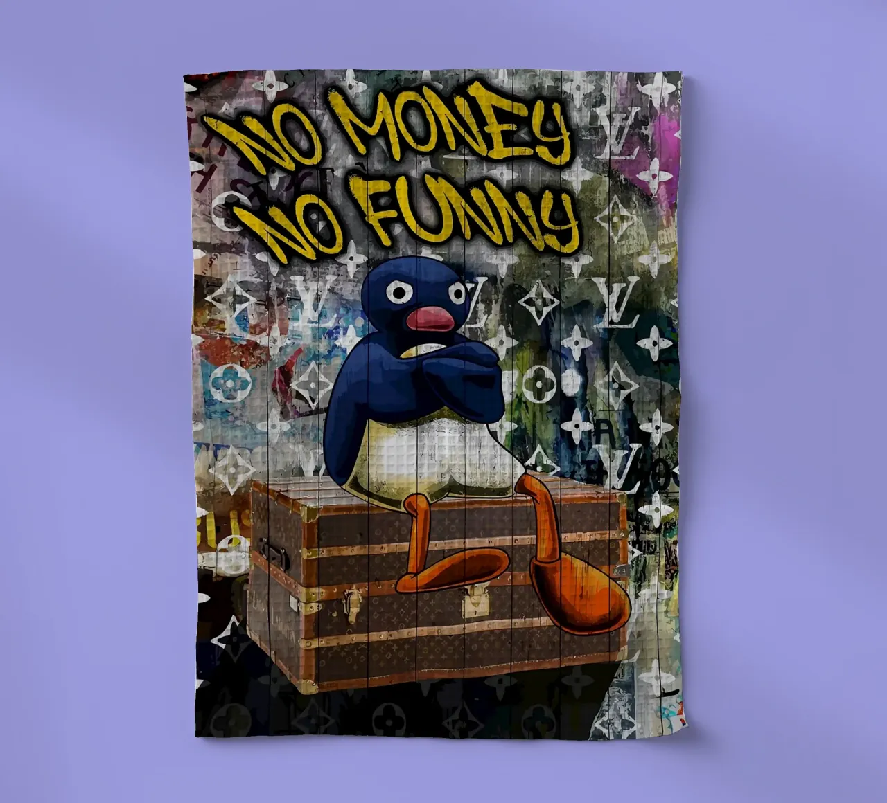 Pingu No Money No Funny torchon de bazi