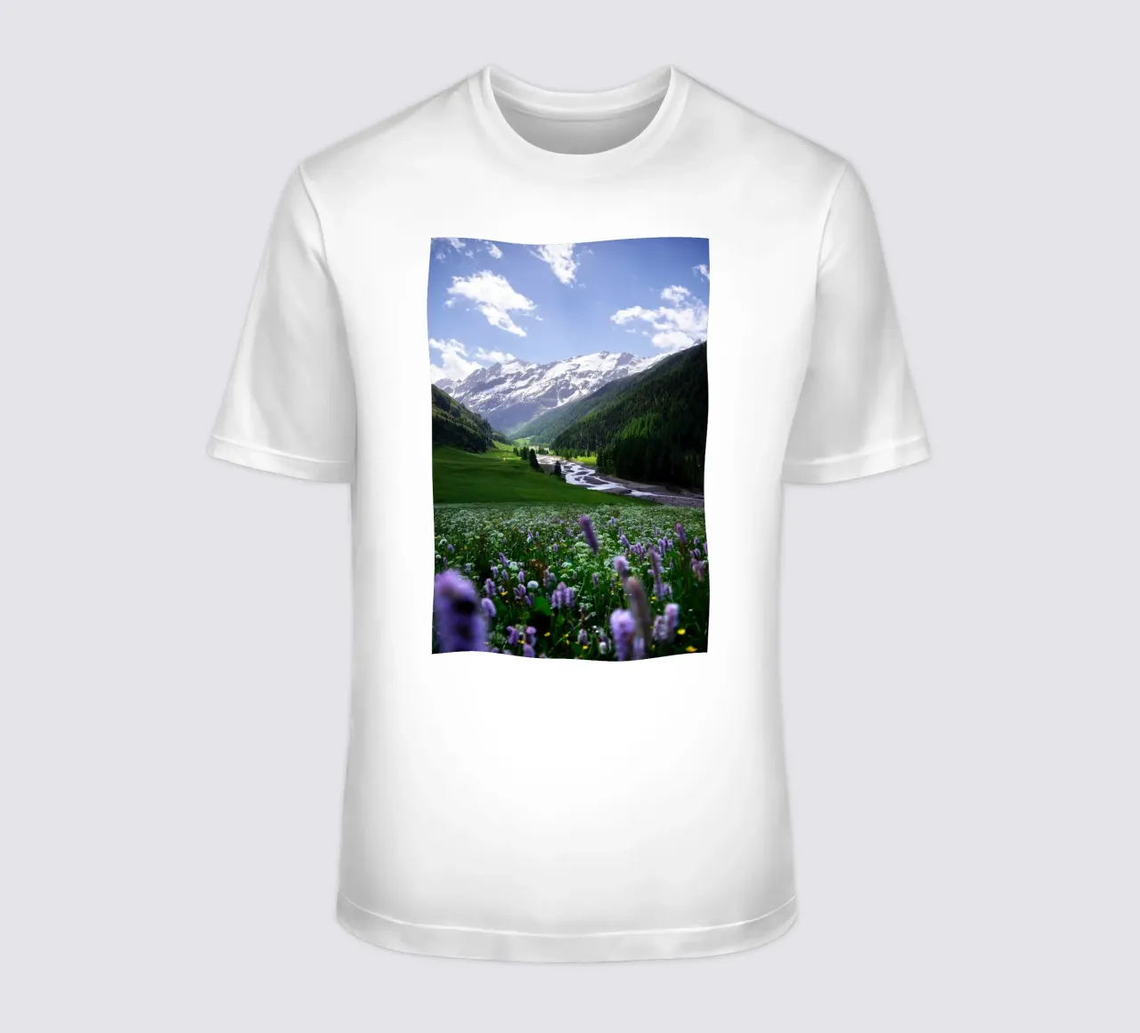 Dalgletsjers in de Alpen t-shirt van Fjöllart