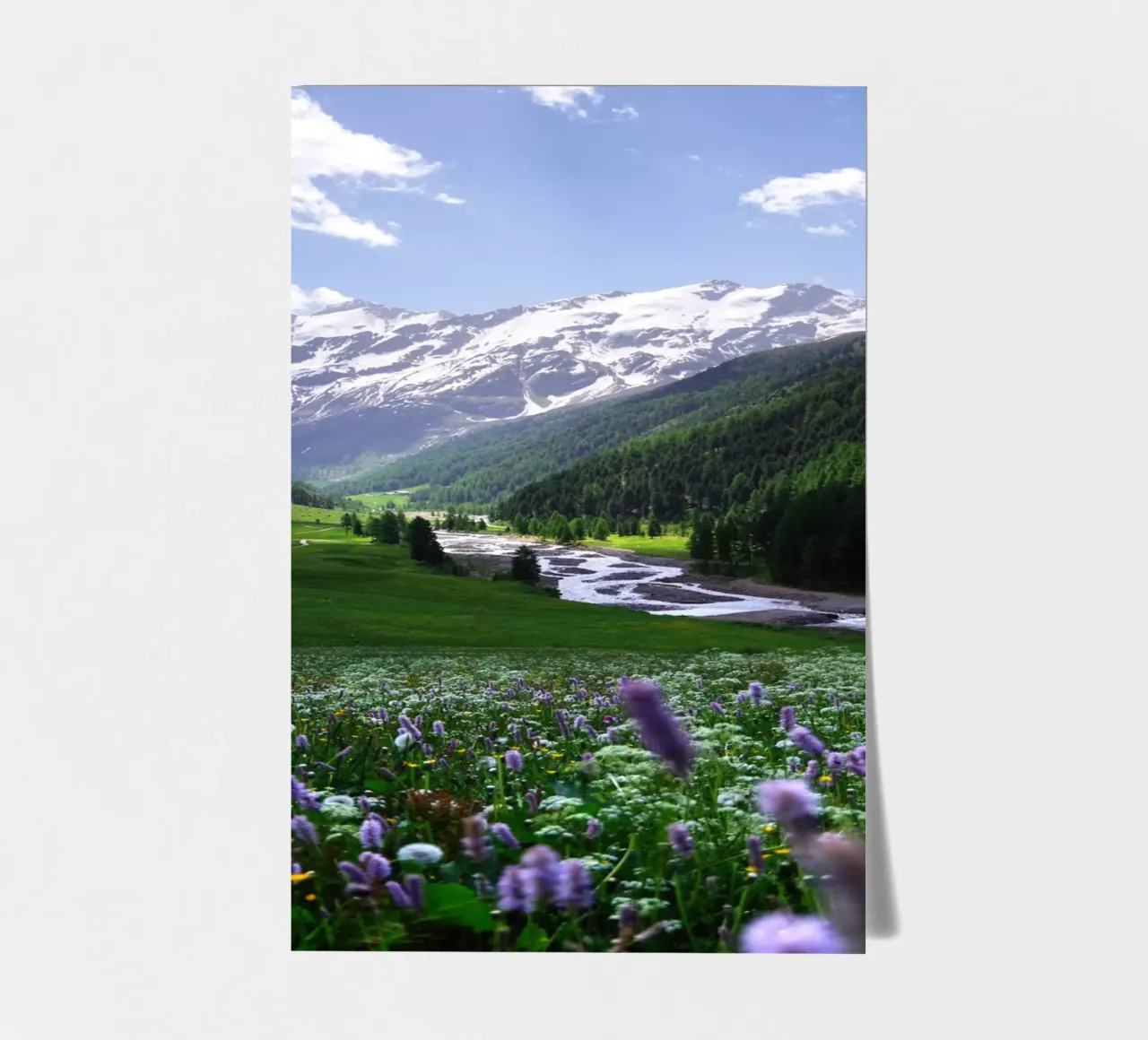 Valley glaciers in the Alps sticker sheet by Fjöllart