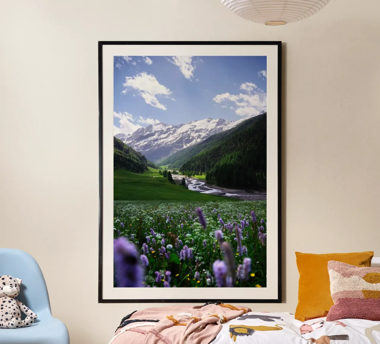 Dalgletsjers in de Alpen hahnemühle van Fjöllart