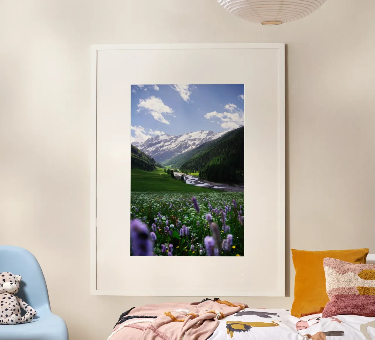 Dalgletsjers in de Alpen hahnemühle van Fjöllart