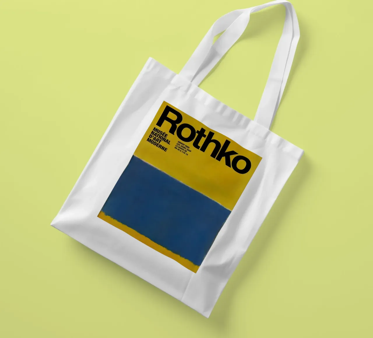 Mark Rothko Bleu sur jaune tote bag de traveler