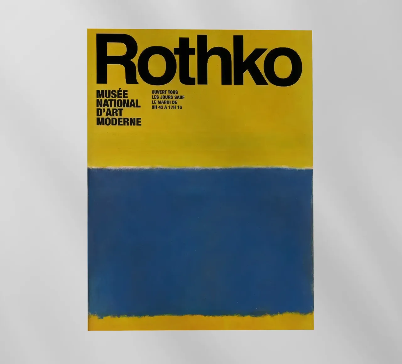 Mark Rothko Blu su giallo pellicola backlit da traveler