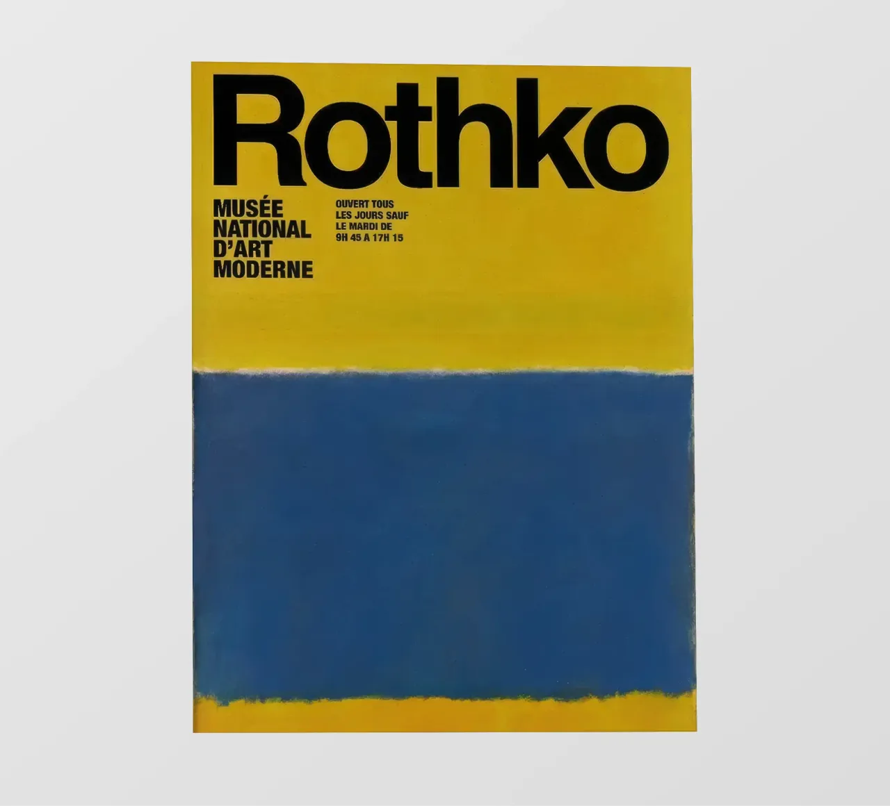 Mark Rothko Blu su giallo pellicola backlit da traveler