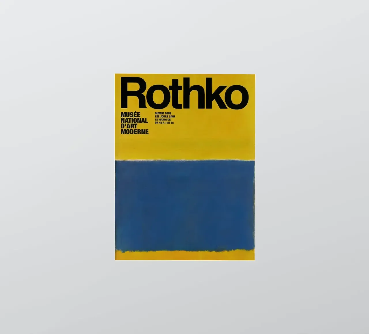 Mark Rothko Bleu sur jaune autocollant de traveler