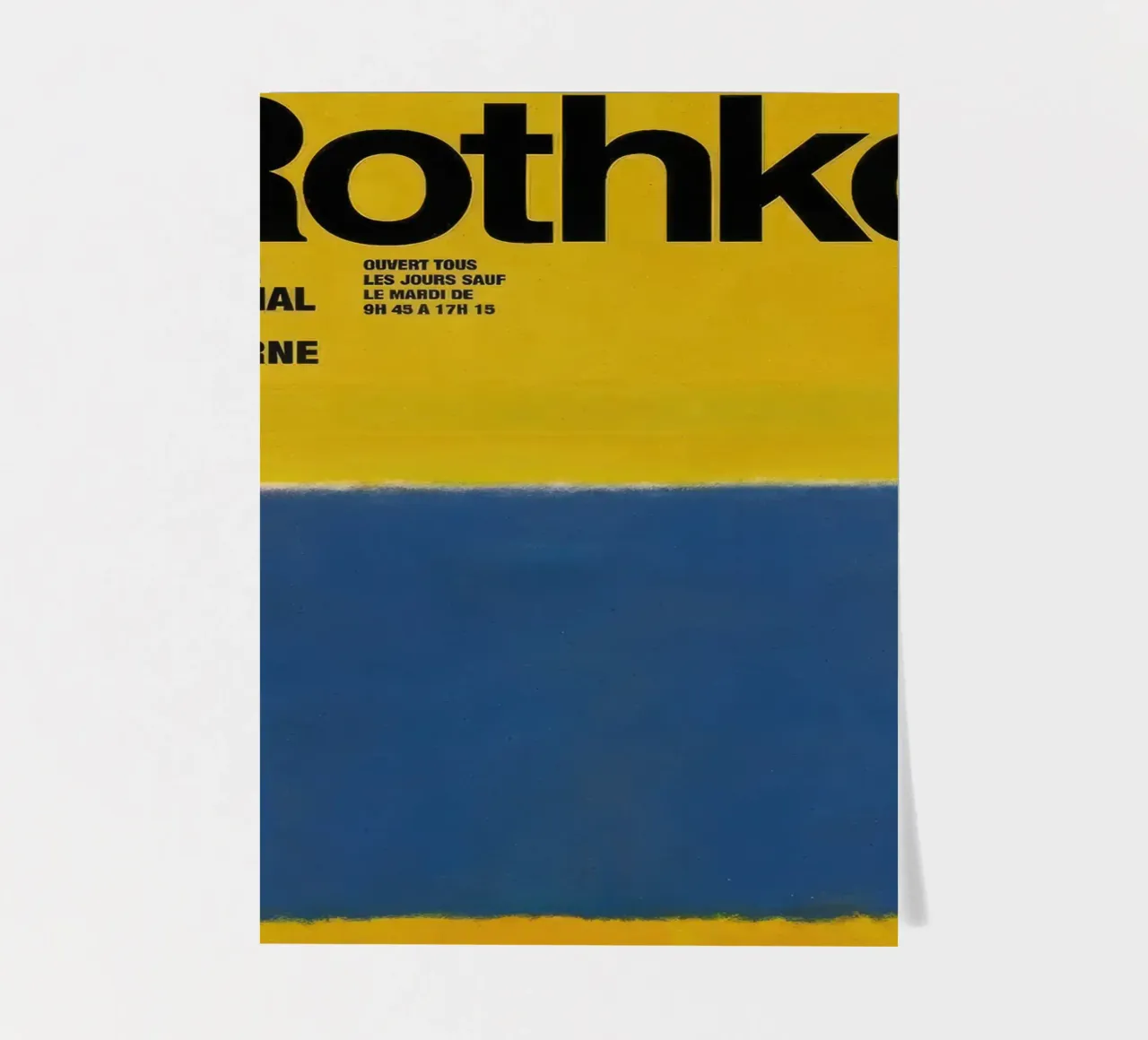 Mark Rothko Bleu sur jaune planche autocollant de traveler