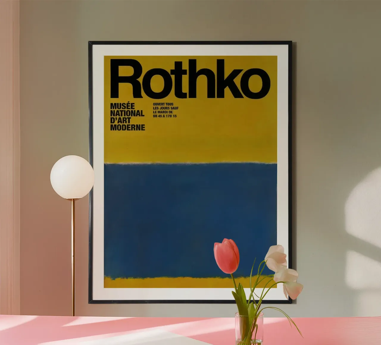 Mark Rothko Blau auf Gelb Hahnemühle von traveler