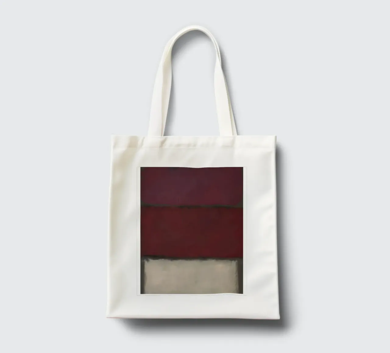 Mark Rothko Borgogna, rosso e bianco borsa in juta da traveler
