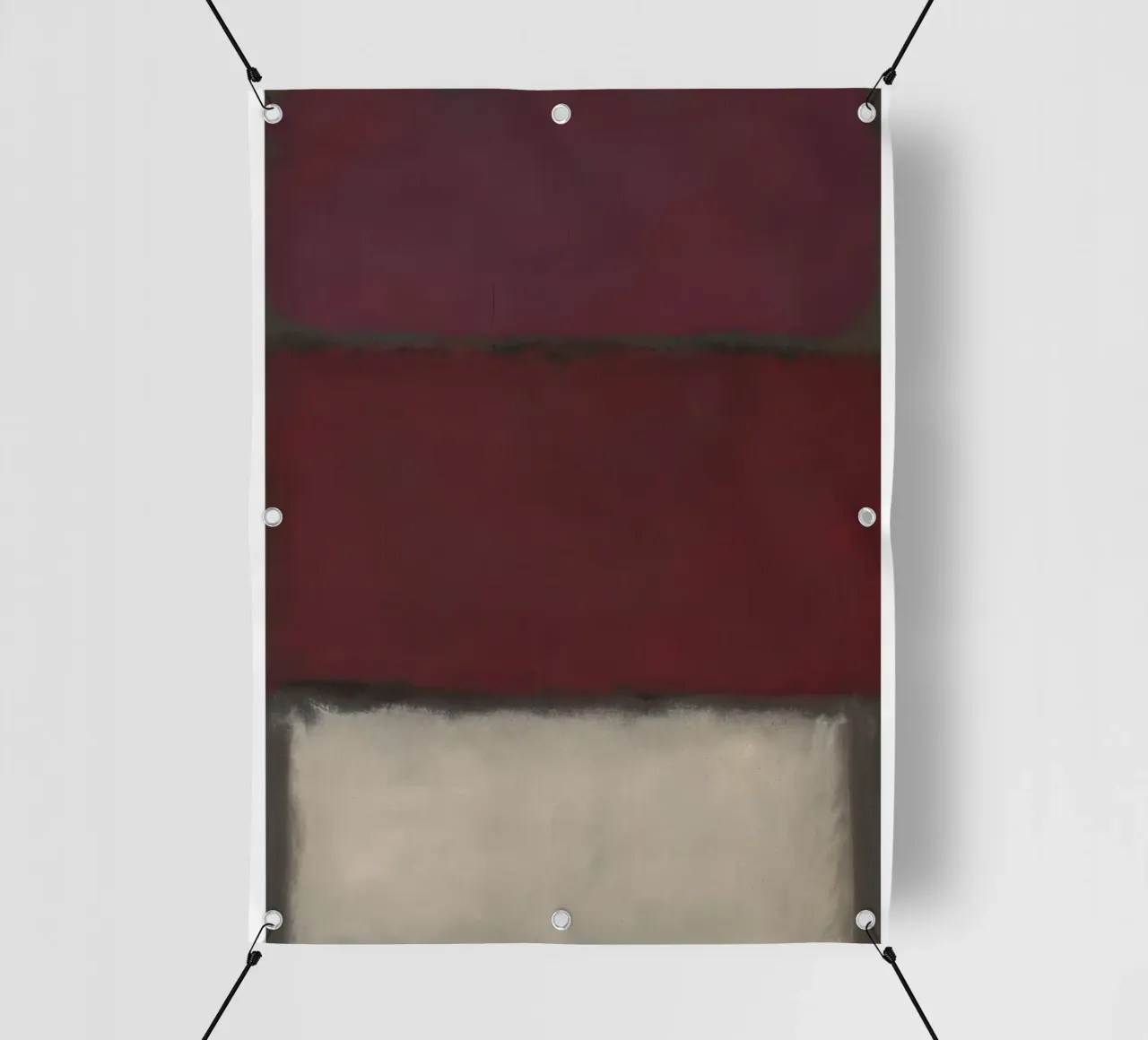 Mark Rothko Borgogna, rosso e bianco telo in pvc da traveler