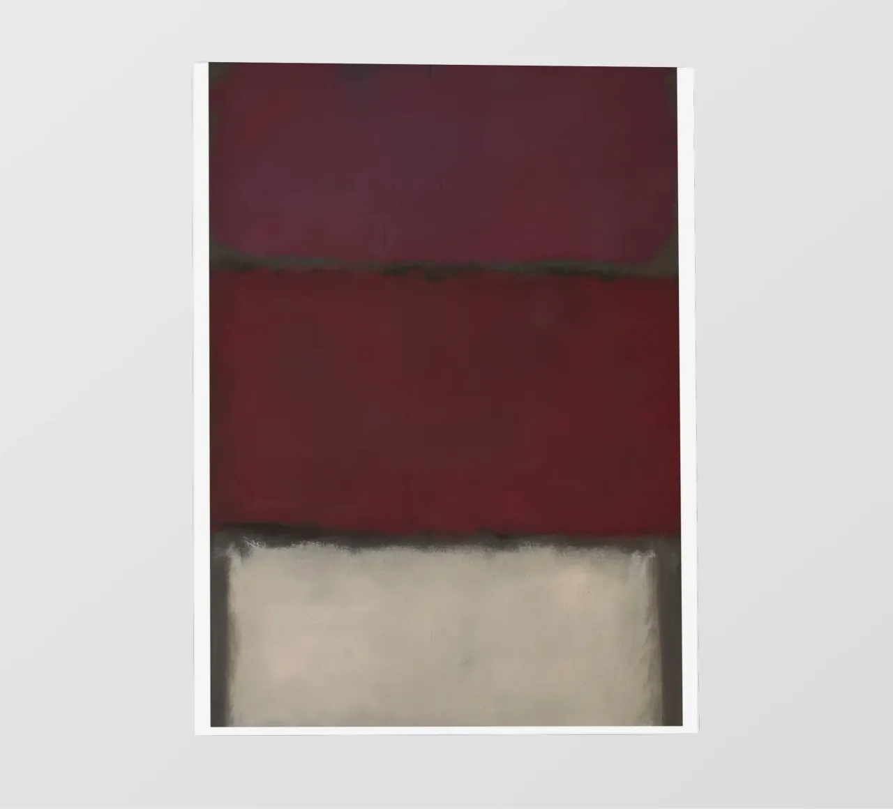 Mark Rothko Borgogna, rosso e bianco telo in pvc da traveler