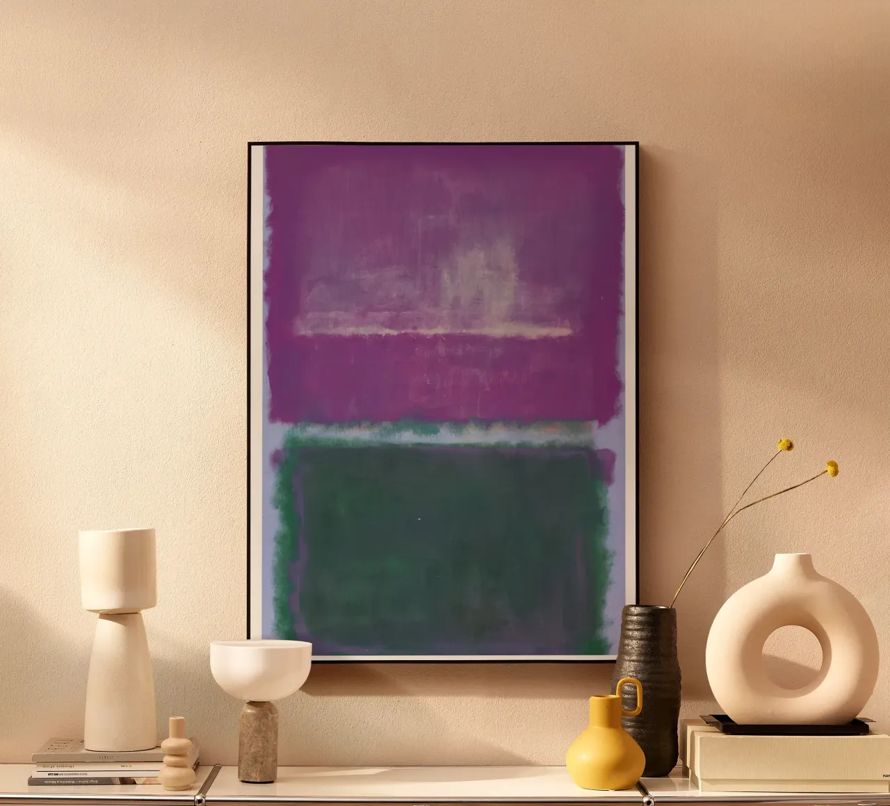 Mark Rothko Lavanda e verde plexiglass da traveler