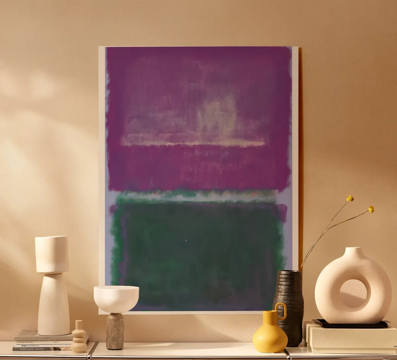 Mark Rothko Lavanda e verde plexiglass da traveler