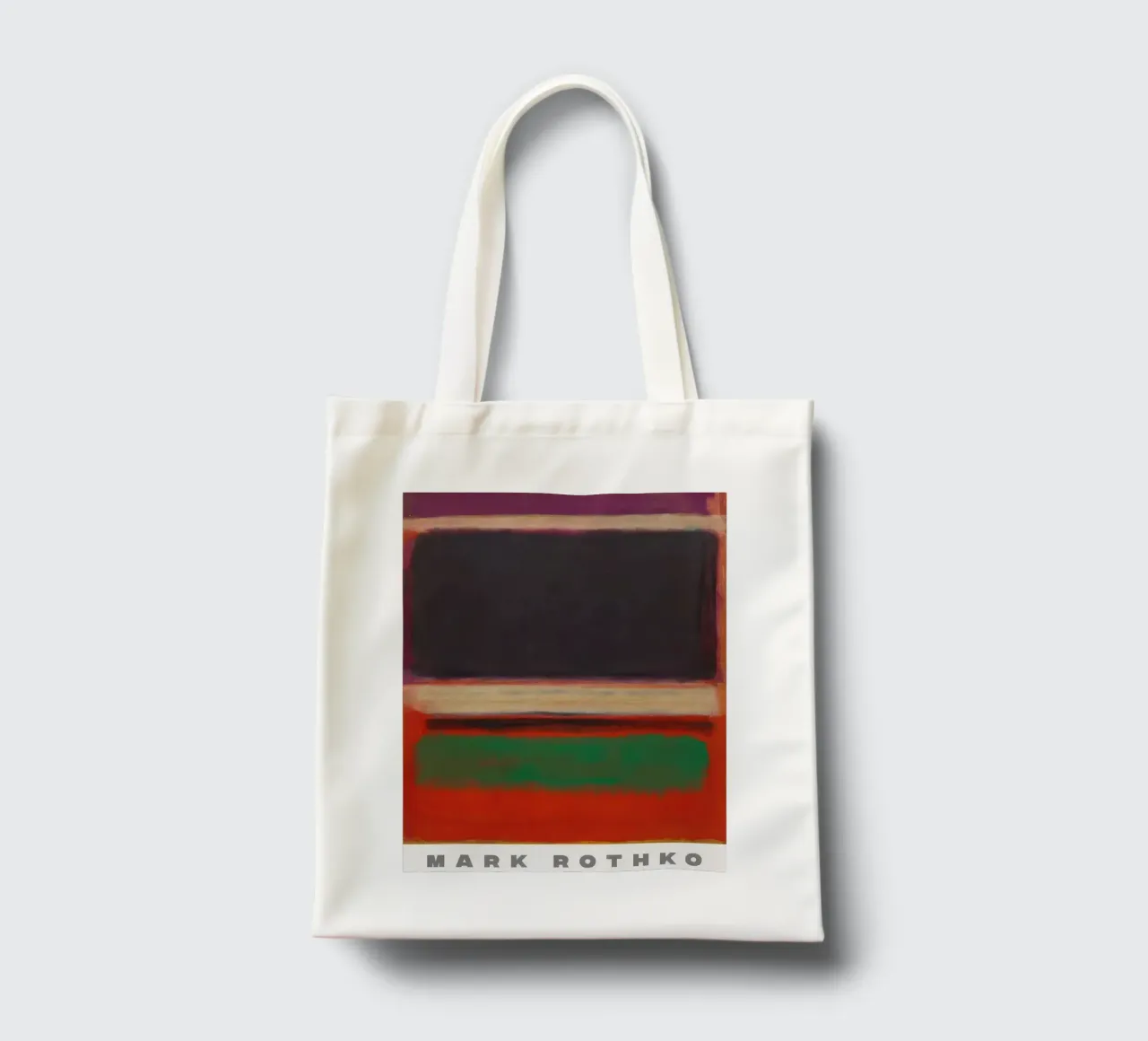 Magenta, nero e verde su arancione borsa in juta da traveler