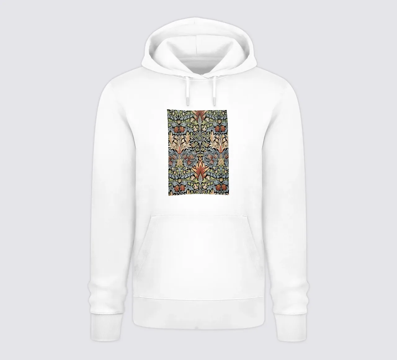 Tessuto stampato con testa di serpente felpa con cappuccio da arleneturnershop