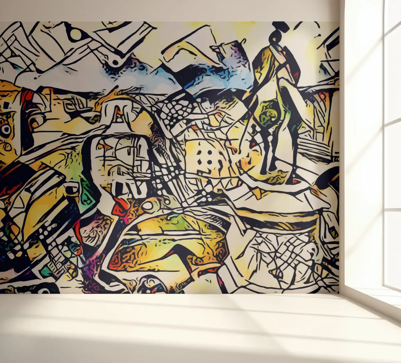 Kandinsky trifft Rom #1 Fototapete von ZAMART