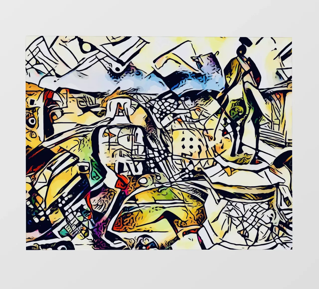 Kandinsky trifft Rom #1 Fototapete von ZAMART