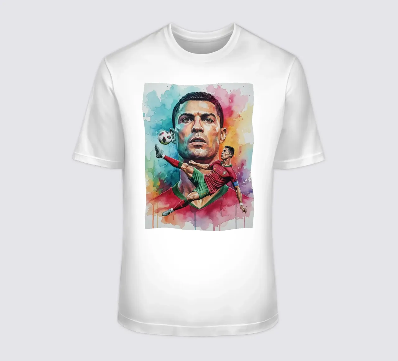 L'iconico calcio di bicicletta di CR7 t-shirt da Kalis
