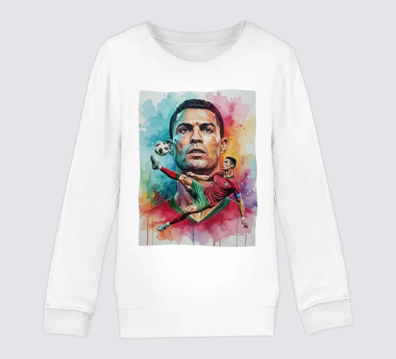 L'iconico calcio di bicicletta di CR7 felpa bambino da Kalis