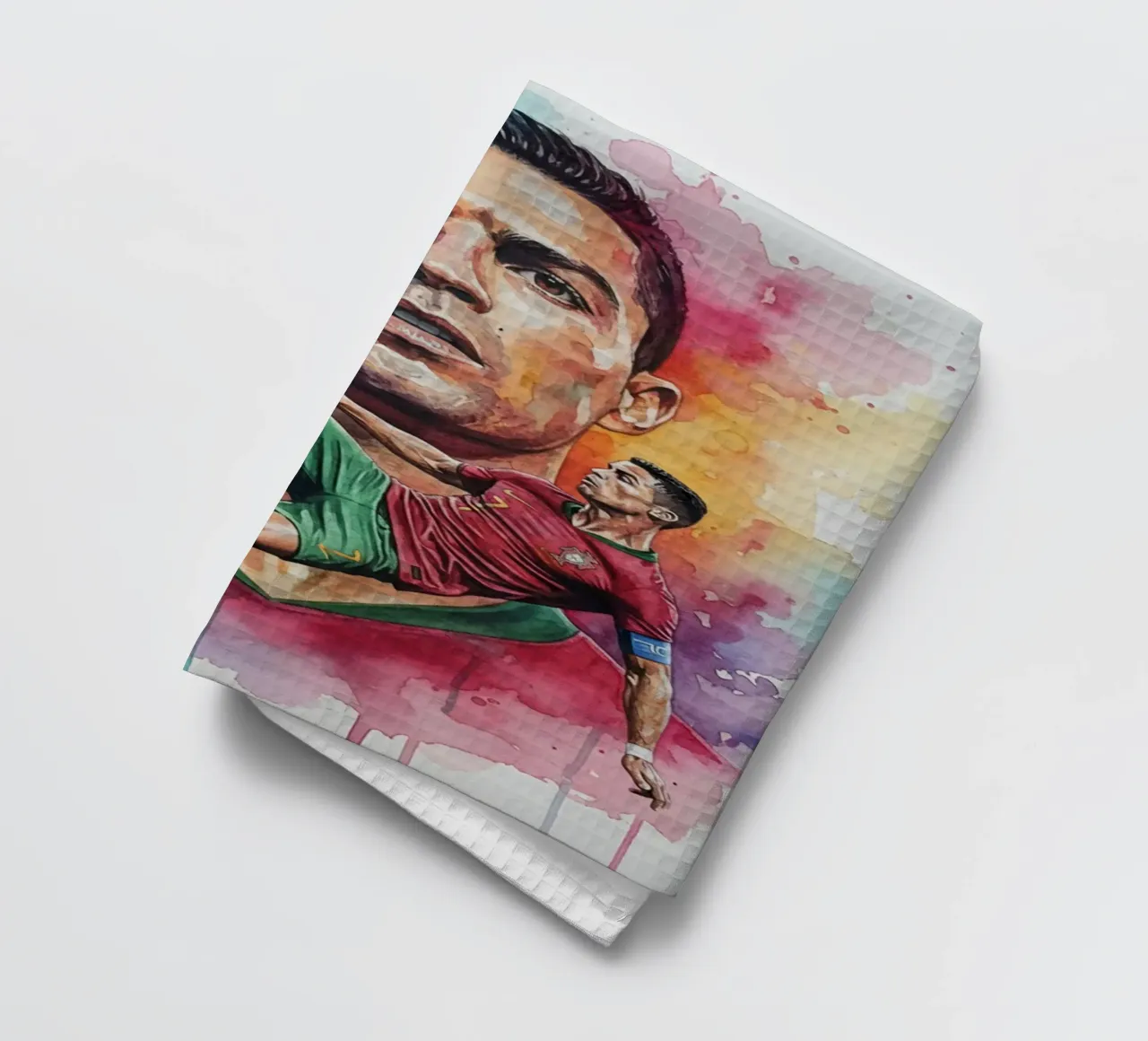 L'iconico calcio di bicicletta di CR7 canovaccio da cucina da Kalis