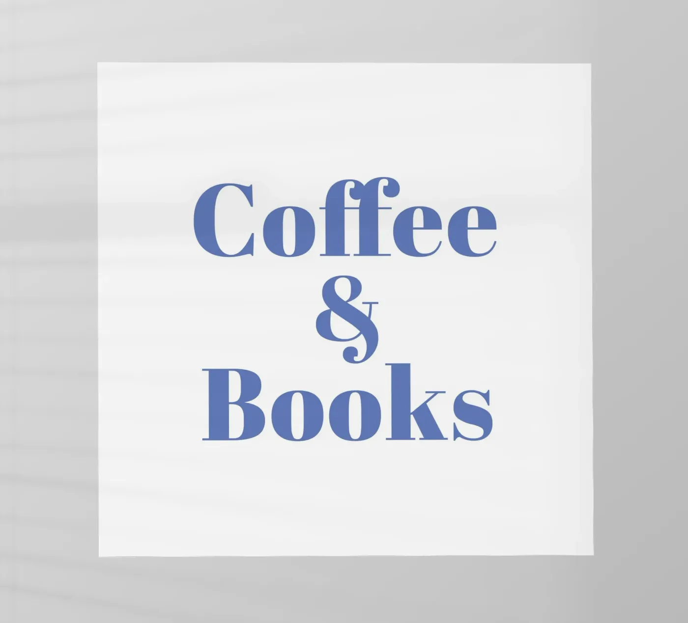 Coffee & Books backlit folie van janamossmann