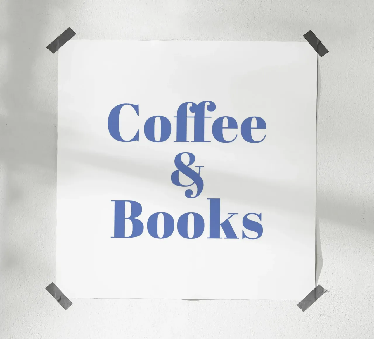 Café et livres poster de janamossmann