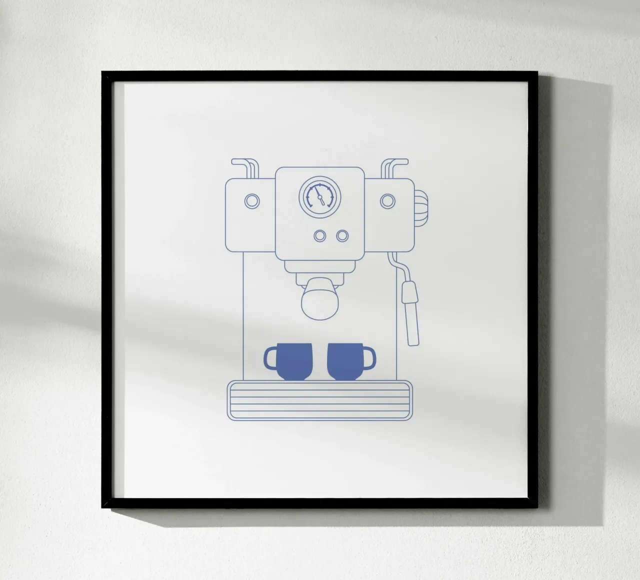 Coffee machine poster by janamossmann