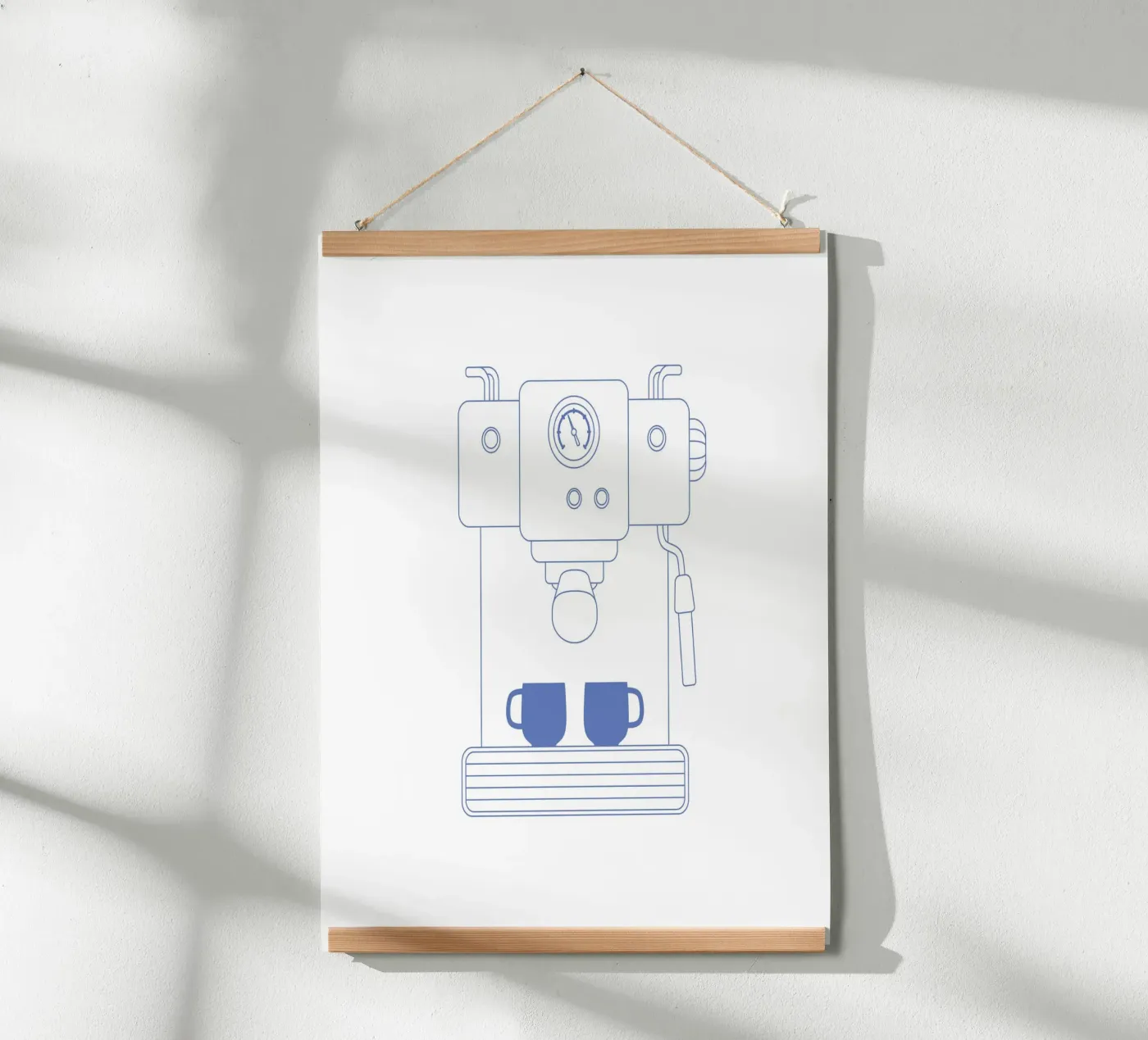 Coffee machine poster by janamossmann