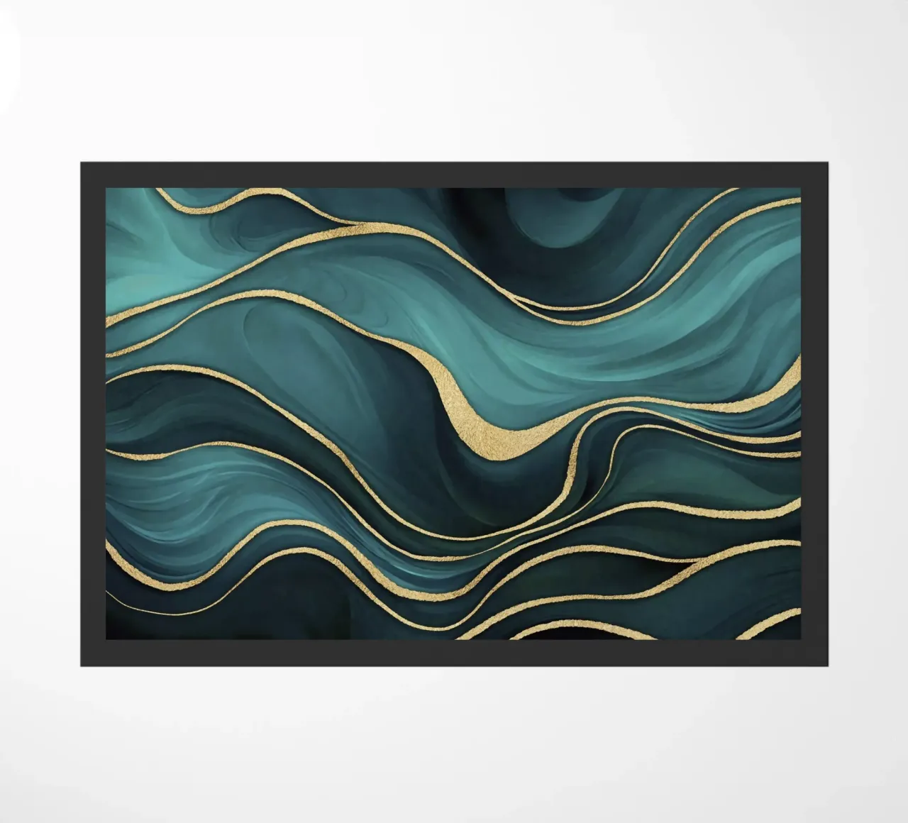 Marmo di lusso verde acqua turchese con oro zerbino da Andrea Haase Modern Home